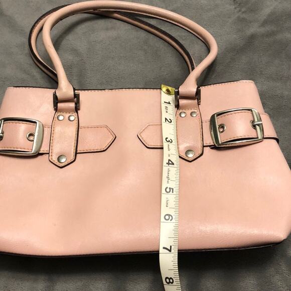 Pink Leather Purse with Silver Buckles - Picture 8 of 8